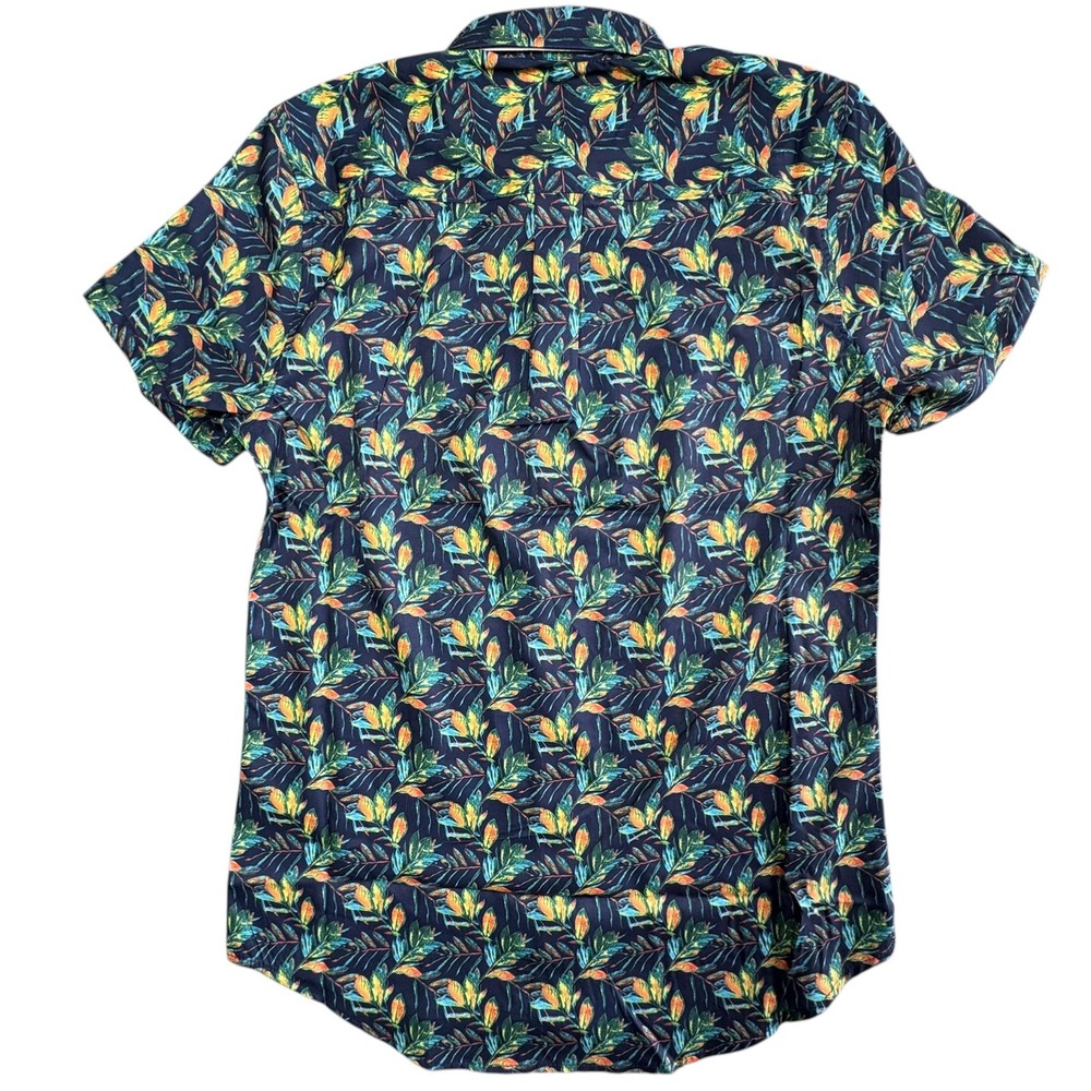 Heritage Report Collection Short Sleeve Shirt Mens S Multicolor Tropical NEW - Picture 2 of 8